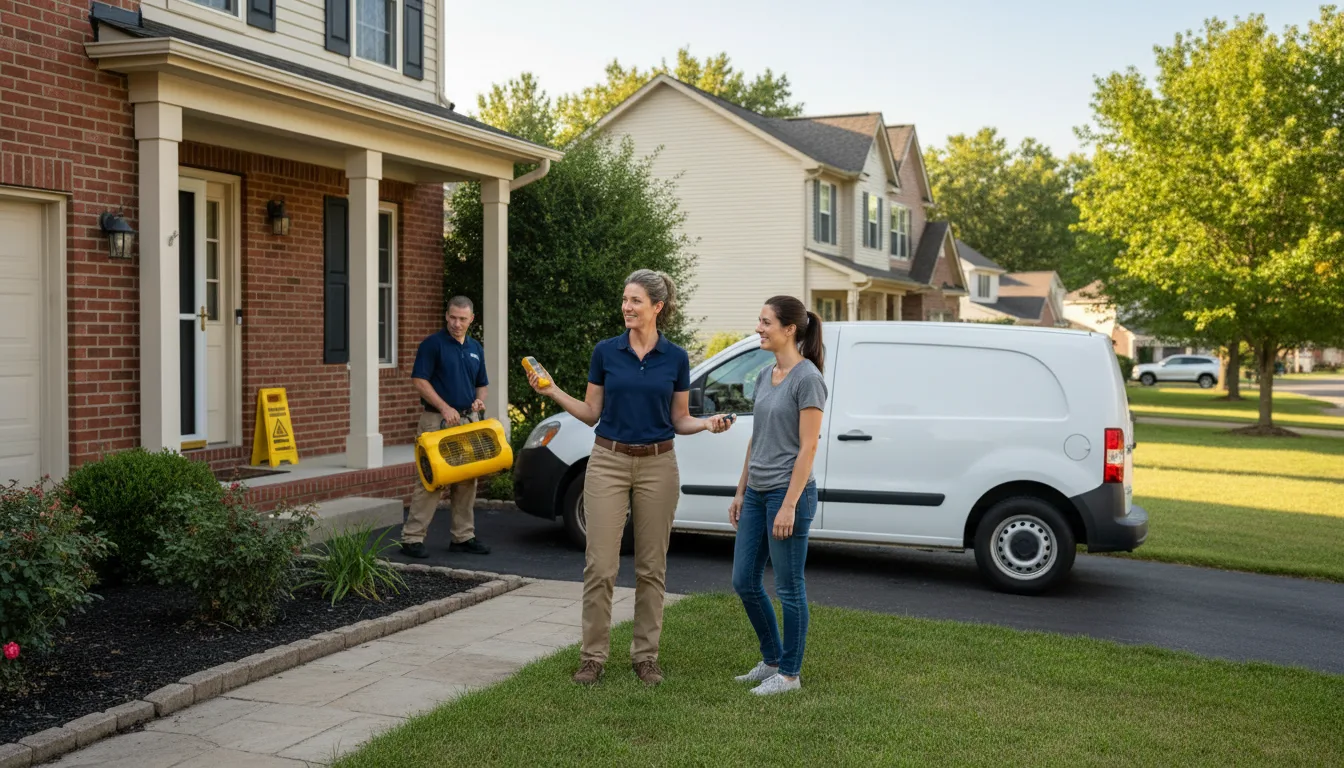 Water restoration image for Dehumidification And Cleanup Services in Smithville, IN